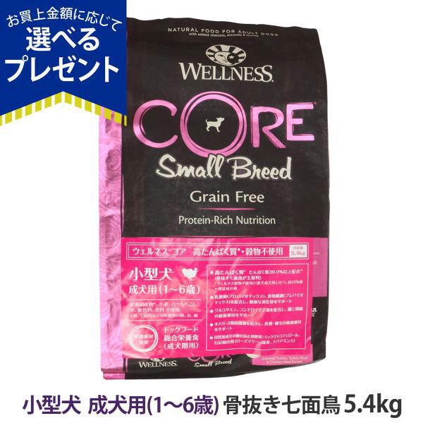 ウェルネスコア 高たんぱく質・穀物不使用 小型犬 成犬用 (1〜6歳) 骨抜き七面鳥 5.4kg グ...