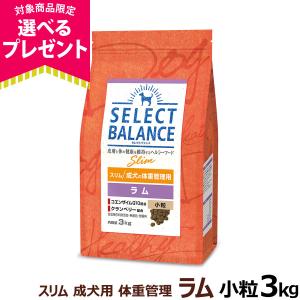 【順次、成分・給与量変更】セレクトバランス スリム ラム 小粒 3kg 成犬 １才以上成犬 減量 ダイエット 体重調整 避妊 去勢｜dogparadise