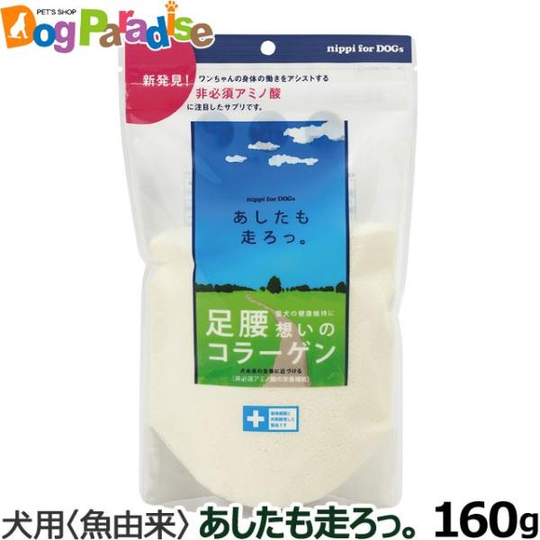 (選べるプレゼント付き)ニッピ nippi 犬健康補助食品 あしたも走ろっ 160g 魚由来