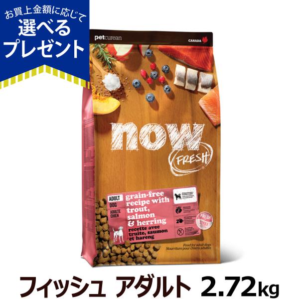 【順次リニューアル変更】ナウ フレッシュ フィッシュアダルト2.72kg 犬 ドッグフード ドック ...