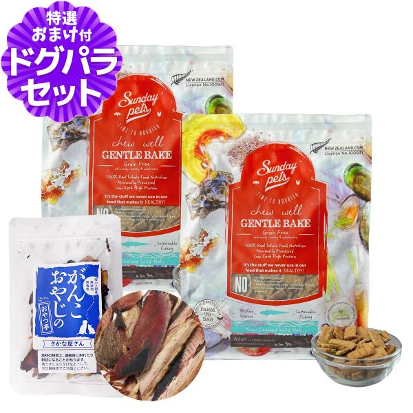 サンデーペッツ ドッグフード ジェントルベイク ワイルドホキウィズトライプ 1.3kg×2袋 +お試...