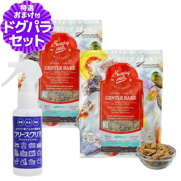 サンデーペッツ ジェントルベイク ワイルドホキウィズトライプ 1.3kg×2袋 +ph13.2強アル...