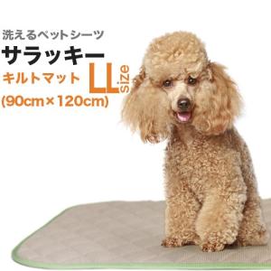 洗えるキルティングペットシーツ「サラッキー」（XL：90cmx145cm 縁