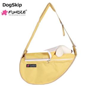 犬用 猫用 ファンドルペットスリング バナナイエローキャリーバッグ ラージサイズ fundle 小型犬｜dogskip