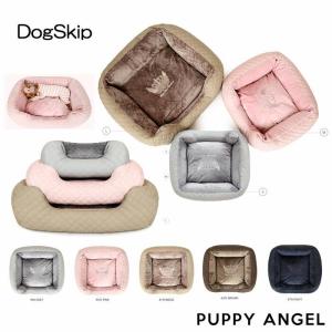 PAラブラグジュアリーキルティングベッドクッション Mサイズ パピーエンジェル PUPPYANGEL 犬 犬用 カドラー｜dogskip