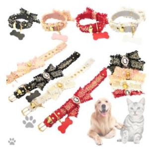 プリンセスリボンカラー/首輪　ネックレス　アクセサリー　おしゃれ　可愛い　人気　小型犬　犬用 可愛い...