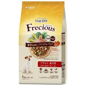 ペット フード 犬 ユニ・チャームグラン・デリ フレシャス(GranDELI Frecious) アダルトチキン＆ビーフ１ｋｇ 犬 ドッグ 主食 国産｜dogwithme