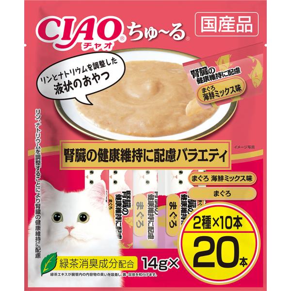 猫用おやつ ちゅーる チュール 猫いなば コンパクト ちゅ〜る 腎臓 の 健康 に配慮 14g × ...