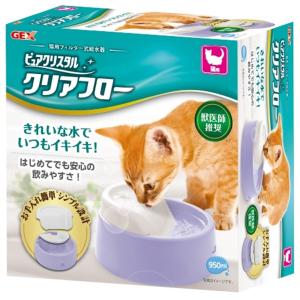 ［終売］ジェックス ピュアクリスタル クリアフロー 猫用 パープル