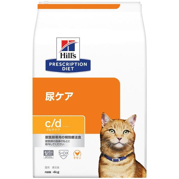 ヒルズ 猫用 c/d マルチケア 尿ケア ドライ 4kg