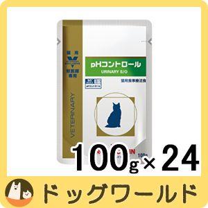 ［終売］ロイヤルカナン 食事療法食 猫用 pHコントロール パウチ 100g×24