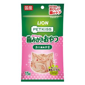 ペットキッス ネコちゃんの歯みがきおやつ カニ風味かま 15g［賞味：2024/10］