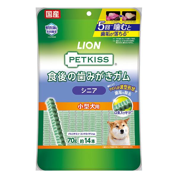 ペットキッス 食後の歯みがきガム シニア 小型犬用 14本