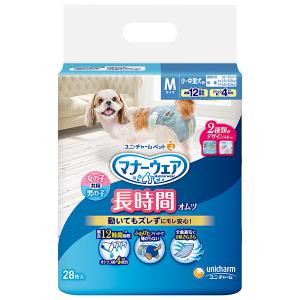 ユニチャーム マナーウェア 紙オムツ 高齢犬用 M 28枚×8［同梱不可］［送料無料］