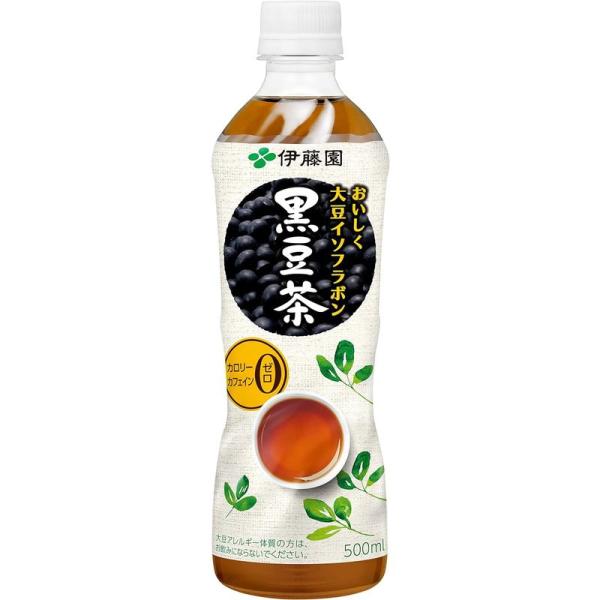 伊藤園 黒豆茶 おいしく大豆イソフラボン 500ml×24本