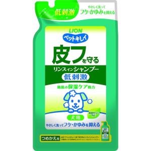 ライオン (LION) ペットキレイ 皮フを守る リンスインシャンプー 犬用 つめかえ用 愛犬用 詰替え400ml