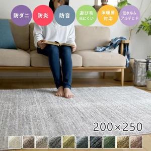 ラグ オーダー オーダーカーペット リュストル 200×250cm スミノエ ラグ シャギー ホットカーペット対応 防音 ラグマット 洗える 国産 ラグ 全8種