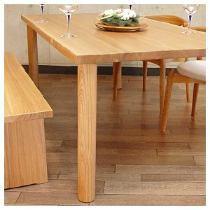 無垢材テーブル専用 木製 円柱脚 4本 リビングテーブルH510