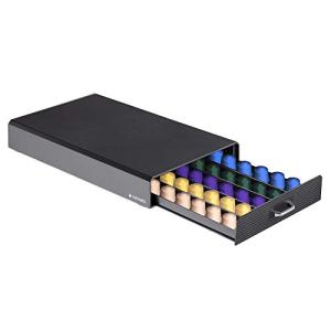 Navaris カプセルホルダー 引き出し 収納 コーヒーカプセル - エスプレッソマシン 収納ケース コーヒーマシン コーヒーメーカー スリム