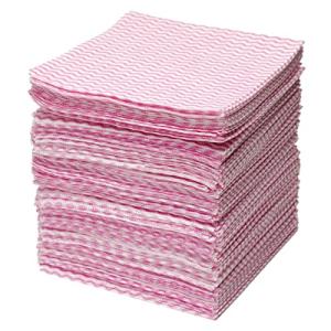 ストリックスデザイン カウンタークロス テーブルダスター 使い捨て 不織布 ふきん 約30×30cm 100枚 ピンク 抗菌 ミニ 大容量 丈夫