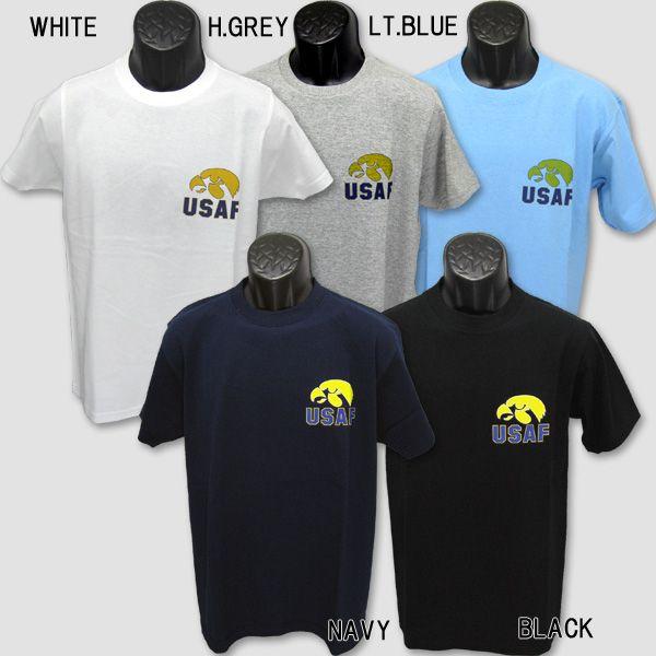 ミリタリープリント半袖Ｔシャツ　“U.S.A.F.EAGLE”　【サイズ：2XL・3XL・4XL】