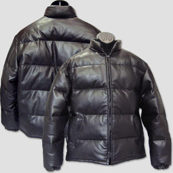 Schott　ラムスキンレザー・ダウンジャケット "SCHOTT LAMBSKIN LEATHER ...