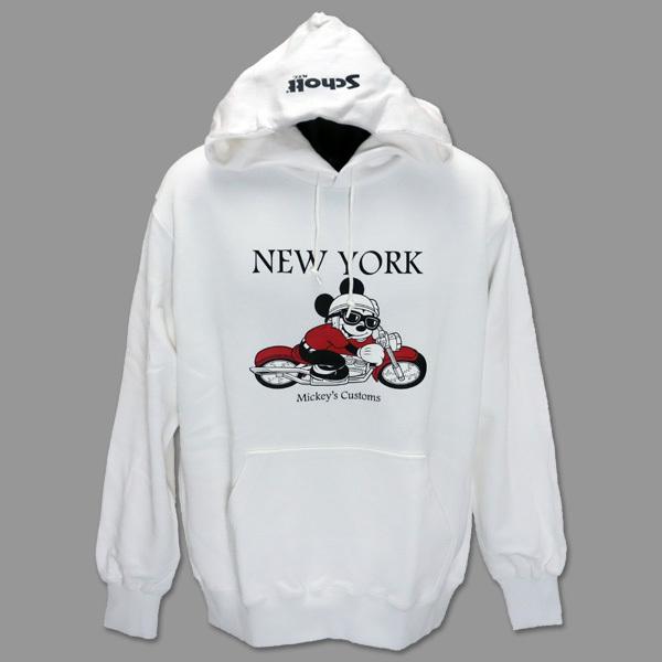 Schott&amp;Disney コラボ・フードパーカ　“Mickey New York Customs”...