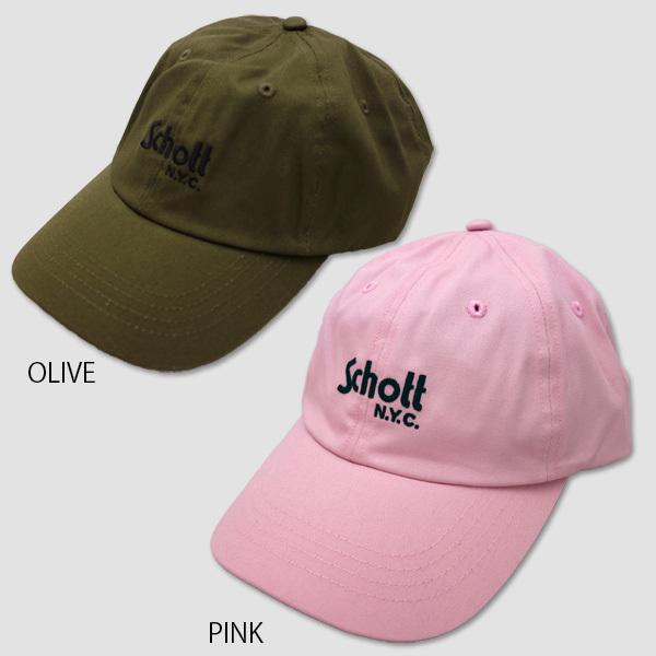 ショット　SCHOTT　SchottコットンツウィルCAP　“SCHOTT COTTON TWILL...