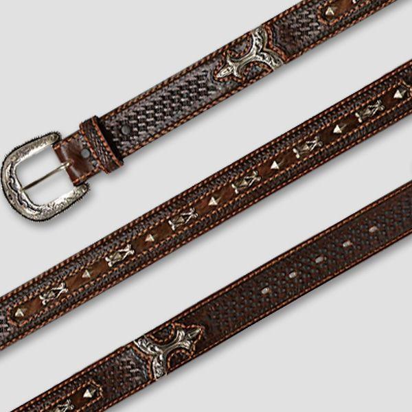 ベルト　BELT 送料無料　新品　メンズ　トニーラマ　Tony Lama　ホースヘア・レザーベルト　...