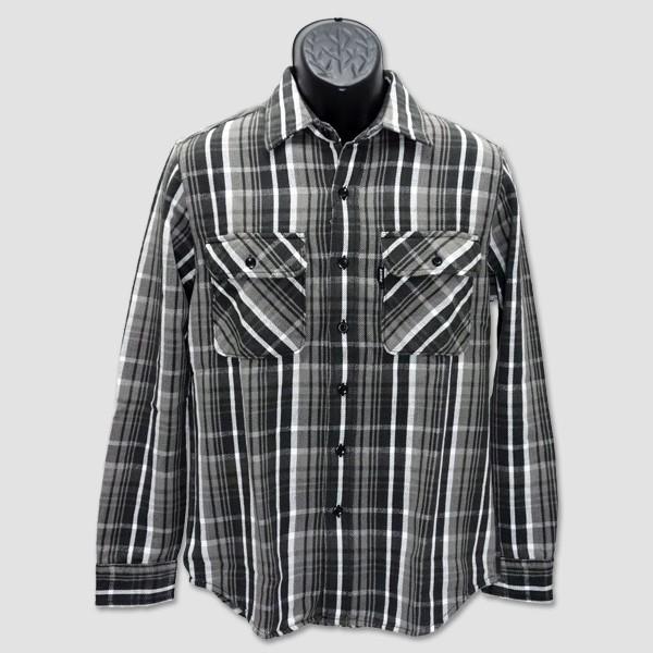 アビレックス　AVIREX　長袖フランネル・チェックワークシャツ"AVIREX FLANNEL CH...