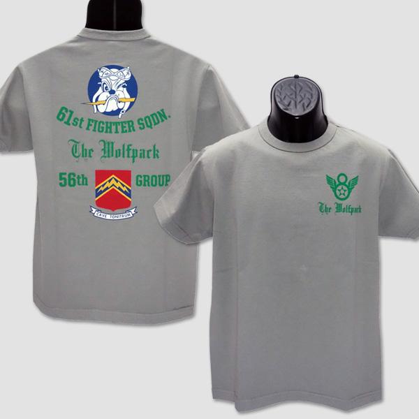 バズ・リクソンズ　BUZZ RICKSON'S　半袖ミリタリーTシャツ　“61st FIGHTER ...