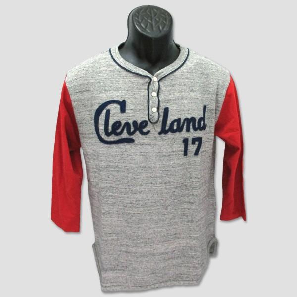 CHESWICK　７分袖ヘンリーネックＴシャツ　"BASEBALL HENLEY TEE Cleve...