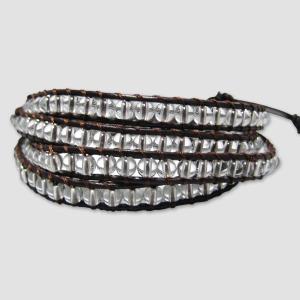 CHAN LUU チャンルー・天然石＆レザーブレスレット “Onyx＆Leather