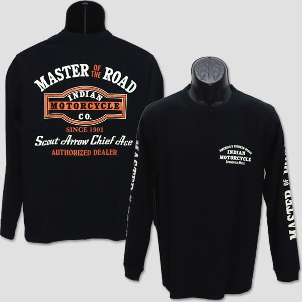 インディアン・モーターサイクル　INDIAN MOTORCYCLE　長袖ライダーＴシャツ　“MAST...