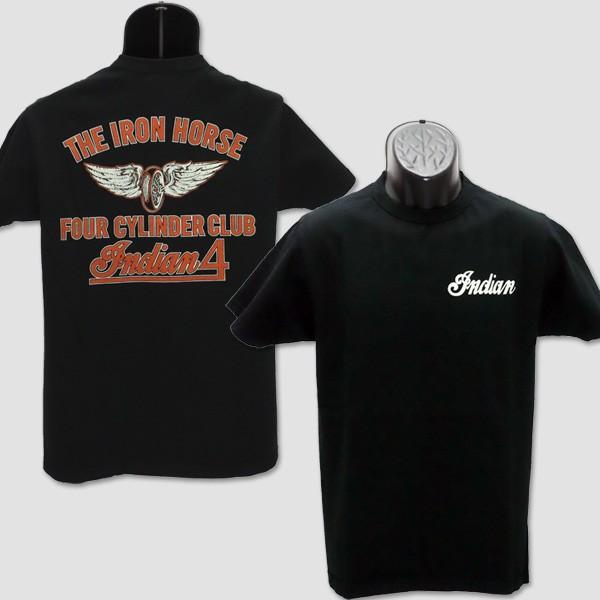 インディアン・モーターサイクル　INDIAN MOTORCYCLE　半袖ライダーＴシャツ　“INDI...