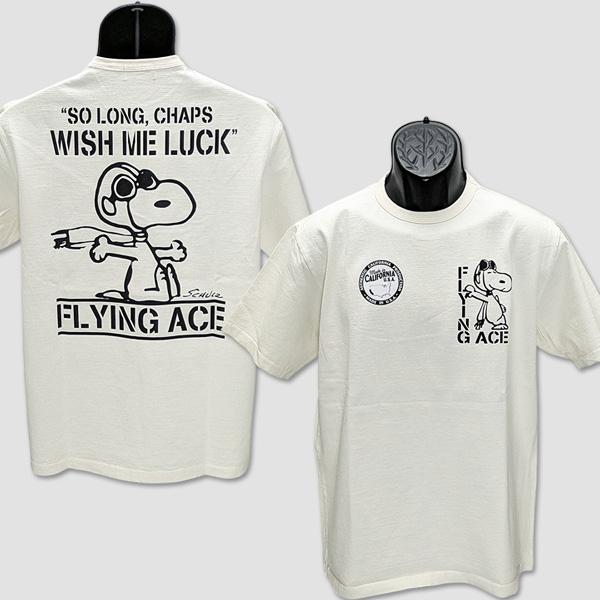 ピーナッツ PEANUTS U.S.A.スヌーピー FLYING ACE S/S Tシャツ　“PEA...