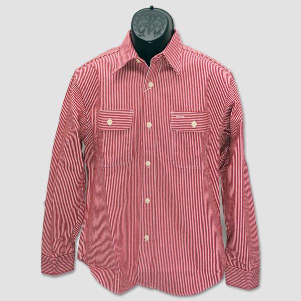 シュガーケーン　SUGAR CANE　長袖ヒッコリーストライプ・ワークシャツ　“HICKORY ST...