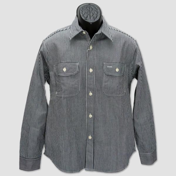 シュガーケーン　SUGAR CANE　長袖ヒッコリーストライプ・ワークシャツ　“HICKORY ST...