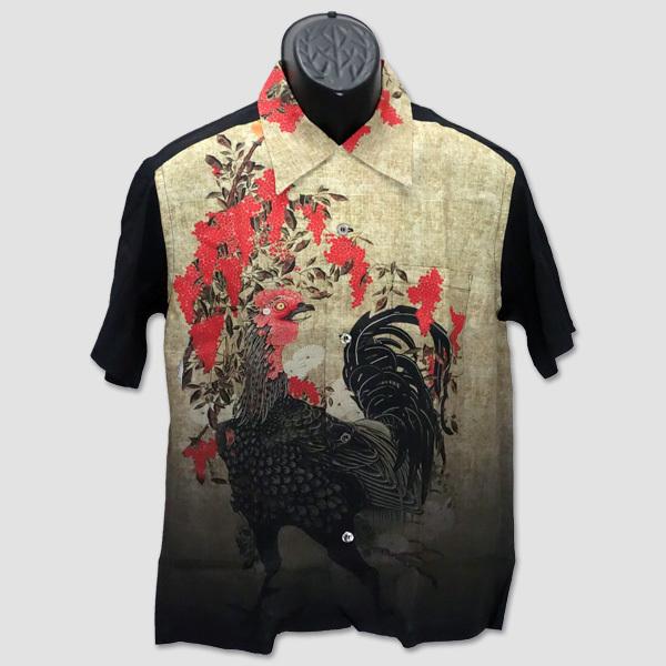 サンサーフ　SUN SURFx伊藤若冲 スペシャル・エディション アロハシャツ　“動植綵絵 南天雄鶏...