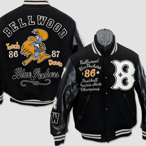 ホワイツビル　Whitesville　30oz ウール・メルトン スタジアム ジャケット　“BLUE...