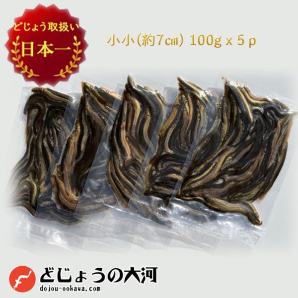 冷凍 餌 どじょう 100g×5パック 小小 (約7cm 約50匹×5P) エサ 釣り えさ 熱帯魚...