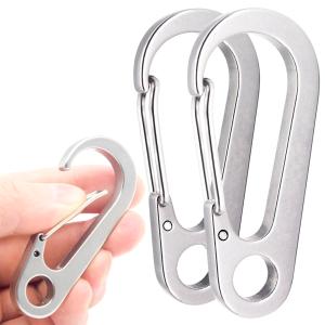 DOKEEP 2個入 頑丈 大型 カラビナ ミニカラビナ 耐荷重 200kg スナップ