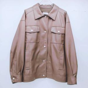 中古PAGEBOY ページボーイ フェイクレザー BIGジャケット