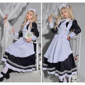 大きいサイズ メイド服 ロング丈 コスプレ衣装...の詳細画像4