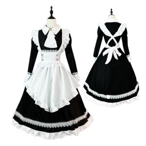 大きいサイズ メイド服 ロング丈 コスプレ衣装...の詳細画像5