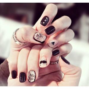 ネイルチップ ネイル つけ爪 ネイルアート スタッズ ゴシック ロック Nail 04 毒いちご 通販 Yahoo ショッピング