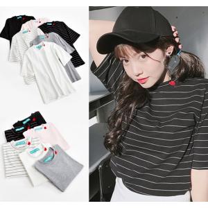 韓国ファッション レディース 半袖 襟ハート Tシャツ トップス オルチャン 原宿系ファッション 春夏秋冬 Tb 4 毒いちご 通販 Yahoo ショッピング