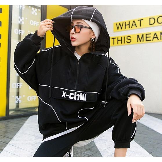 パーカー レディース 大きめ ビッグパーカー 韓国ファッション ストリート系 原宿系 オルチャン