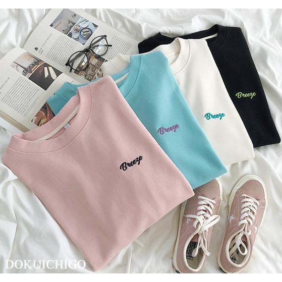 トレーナー レディース 韓国 トップス スウェット 長袖 ゆったり シンプル パーカー 春夏秋冬