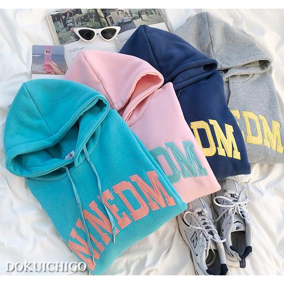 パーカー レディース 韓国 裏起毛 長袖 原宿系 ストリート 春